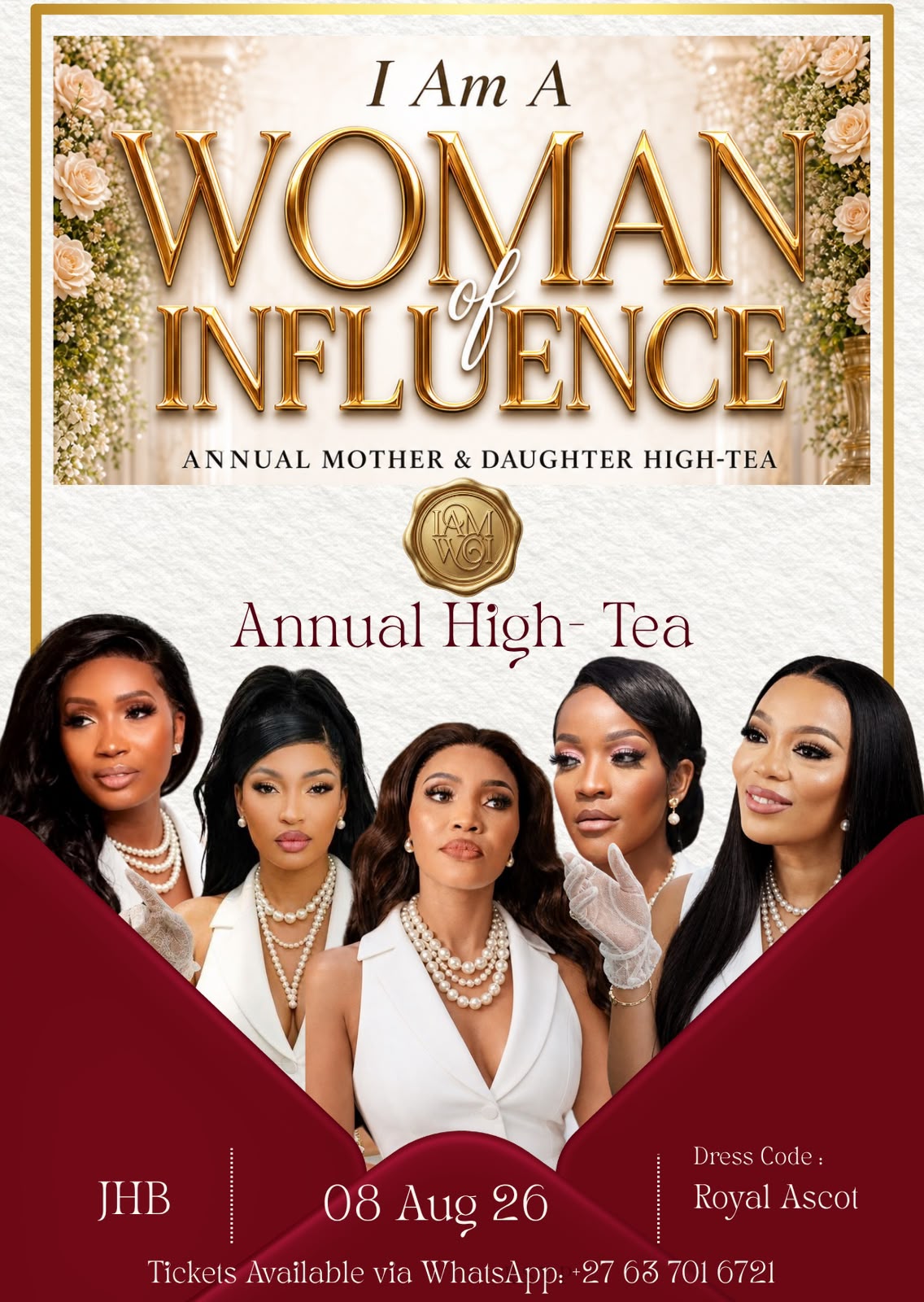 I Am A Woman of Influence — Annual Mother & Daughter High-Tea poster